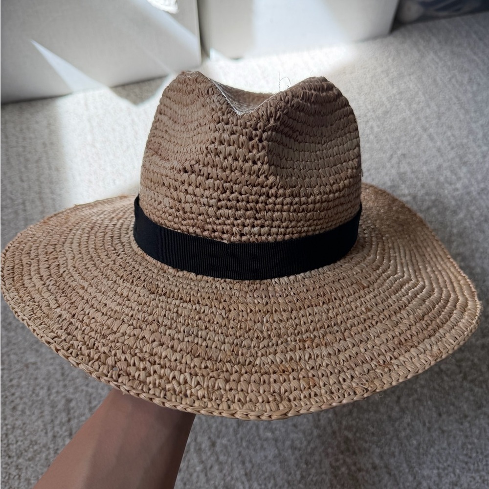 J. Crew Wide Rim Straw Hat